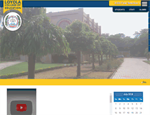 Tablet Screenshot of loyolacollege.in